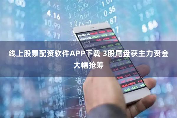 线上股票配资软件APP下载 3股尾盘获主力资金大幅抢筹