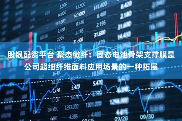 股银配资平台 聚杰微纤：固态电池骨架支撑膜是公司超细纤维面料应用场景的一种拓展